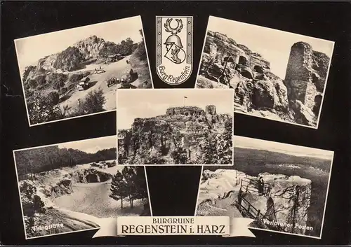 Blankenburg, Regenstein, Ruine du château, Multi-image, couru 1967