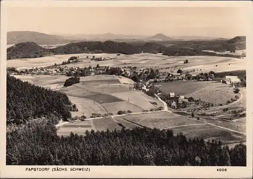 Papstdorf, Panoramaansicht, gelaufen 1963