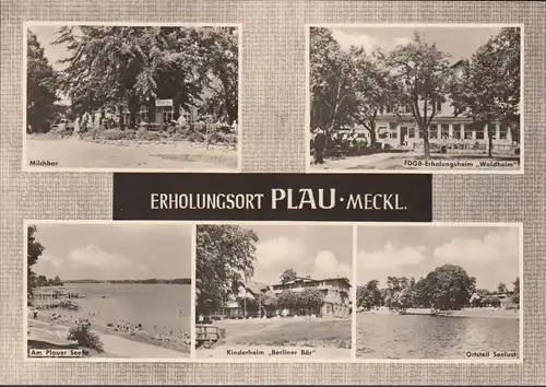 Plau am See, Milchbar, Erholungsheim, Kinderheim, gelaufen