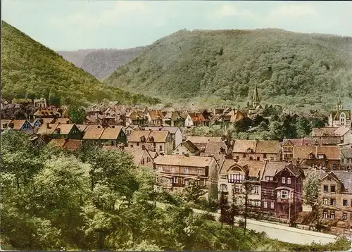 Thale, Blick vom Lindenberg, ungelaufen