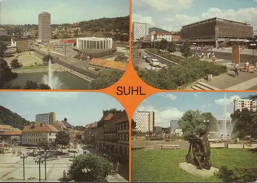 Suhl, Hochhaus, Stadthalle, Steinweg, ungelaufen