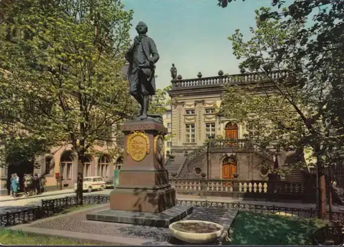 Leipzig, Naschmarkt, Denkmal, Handelsbörse, ungelaufen