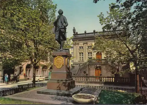 Leipzig, Naschmarkt, Monument, Bourse de commerce, incurvée