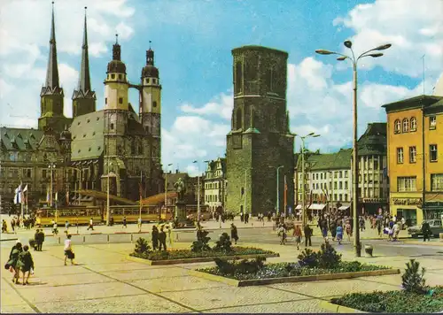 Halle, Markt, ungelaufen