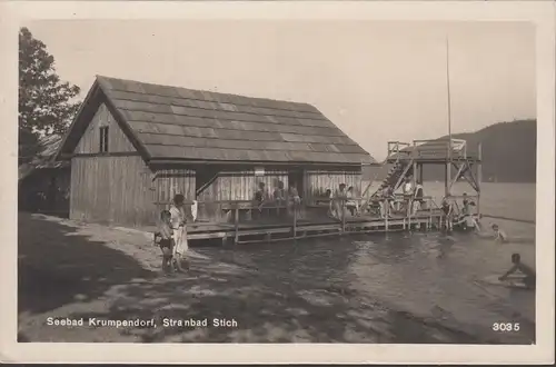 Krumpendorf, Strandbad Stich, couru 1929