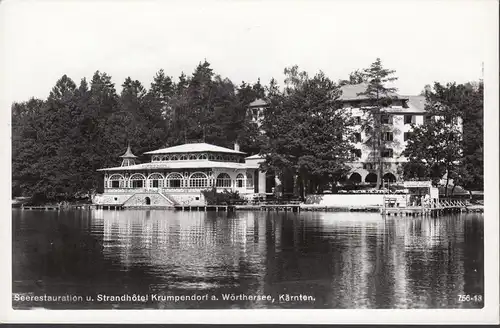 Krumpendorf, Seerestauration und Strandhotel, ungelaufen