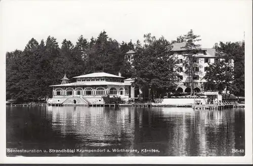Krumpendorf, restauration de la mer et hôtel de plage, non-fréquent