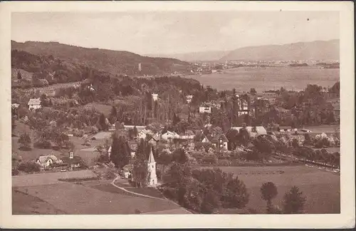 Krumpendorf, Panoramaansicht, gelaufen 1927