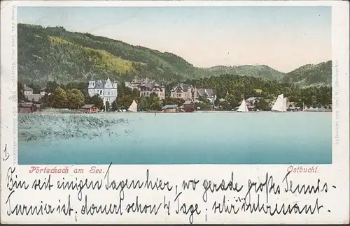 Pörtschach am Wörthersee, Ostbucht, gelaufen 1900