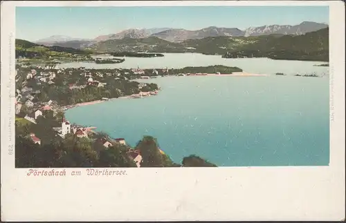 Pörtschach a. Wörthersee, vue panoramique, incurvée