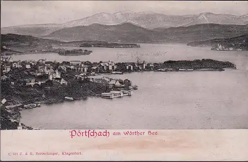 Pörtschach a. Wörthersee, vue panoramique, Gorge AK, non-marqué 1902