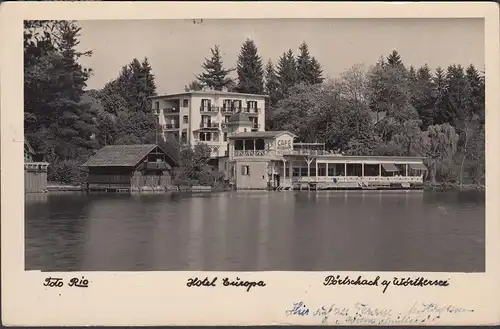 Pörtschach a. Wörthersee, Hotel Europa, gelaufen 1949