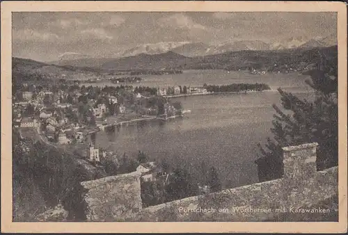 Pörtschach a. Lac de Vörther avec des caravanes, couru