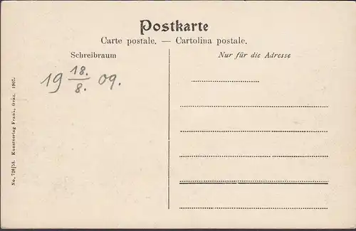 Klagenfurt a. Wörthersee, Militär Schwimmschule und Hotel Wörthersee, ungelaufen- datiert 1909