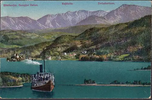 Wörthersee, Dampfer Helios gelaufen 1922