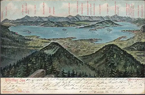 Wörthersee et ses environs, couru 1906