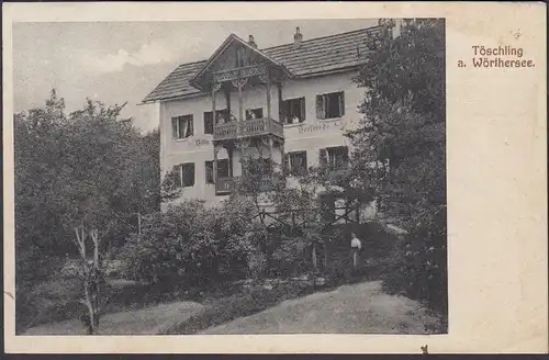Töschling a. Wörthersee, Villa Seefriede, gelaufen 1912