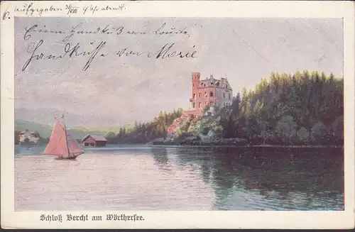 Reifnitz, Schloss Bercht am Wörthersee, gelaufen 1903