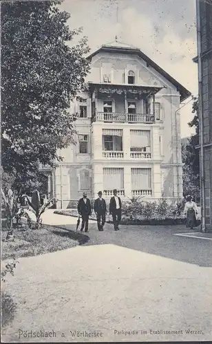 Pörtschach a. Wörthersee, Parc dans l'établissement Werzer, couru en 1906