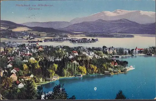 Pörtschach a. Wörthersee, vue panoramique, couru 1917