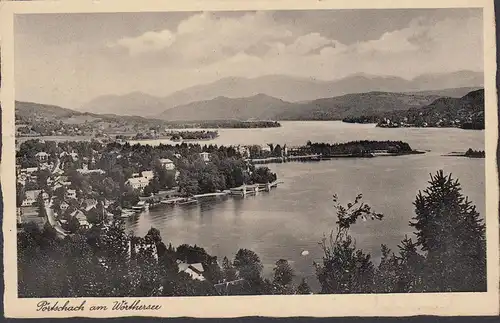 Pörtschach a. Wörthersee, Panoramaansicht, gelaufen