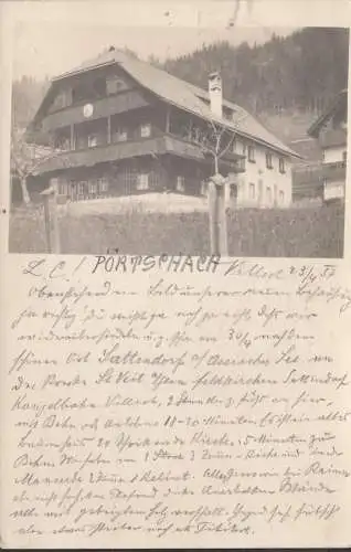 Pörtschach a. Wörthersee, Gasthaus, Pension, gelaufen 1937