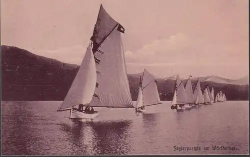 Seglerparade am Wörthersee, ungelaufen- datiert 1909