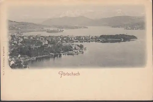 Pörtschach am Wörthersee, Panoramaansicht, ungelaufen