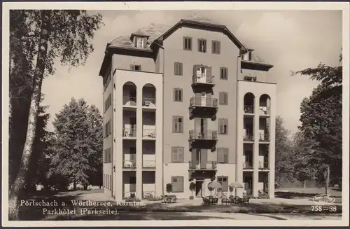 Pörtschach a. Wörthersee, Parkhotel, Parkseite, ungelaufen