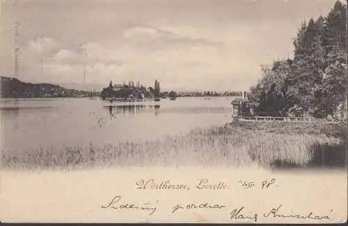 Klagenfurt, Wörthersee, Loretto, couru en 1898