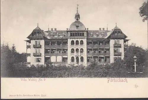 AK Pörtschach, Villa Wahlis No. 9, ungelaufen