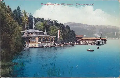 Krumpendorf, Seerestauration, gelaufen 1913