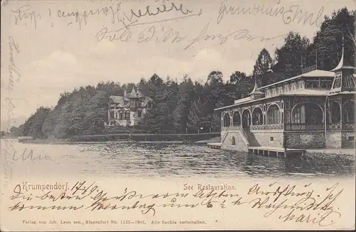 Krumpendorf, Lac Restauration, couru 1904