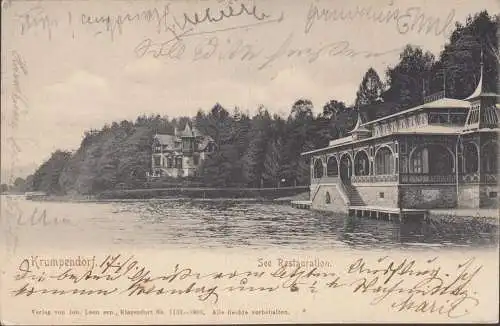 Krumpendorf, Lac Restauration, couru 1904