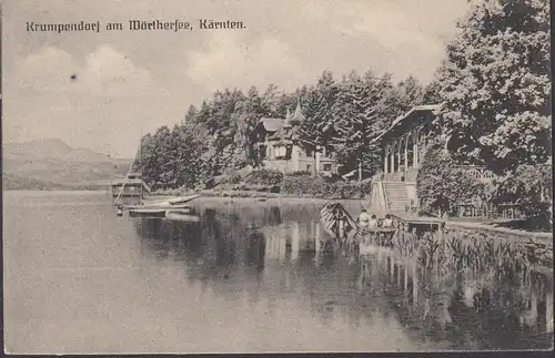 Krumpendorf, Partie am See, gelaufen 1925