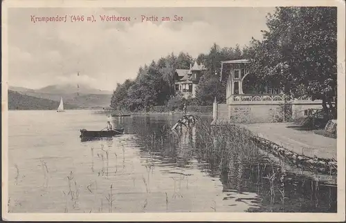 Krumpendorf, Partie am See, gelaufen 1918