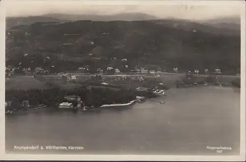 Krumpendorf, Fliegeraufnahme gelaufen 1934