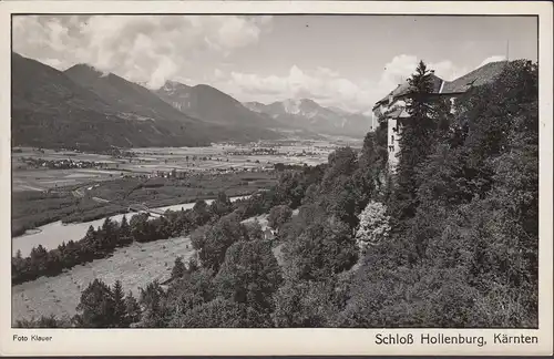 Château de Hollenburg avec vue sur la vallée de Rosental, couru en 1953