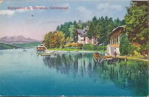 Krumpendorf a. Wöthersee, Seerestauration, gelaufen 1921