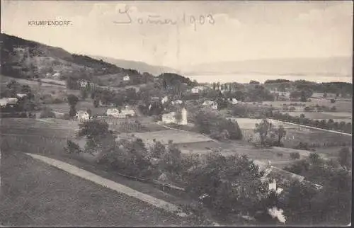 Krumpendorf a. Wöthersee, Panoramaansicht, ungelaufen- datiert 1903