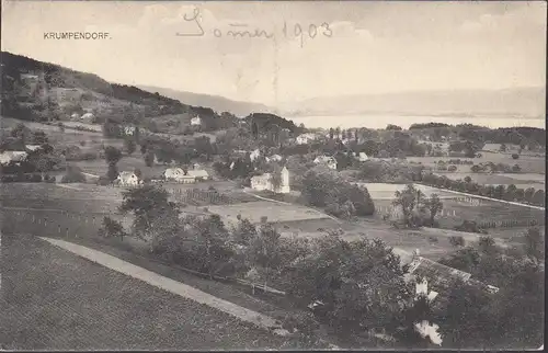Krumpendorf a. Wöthersee, vue panoramique, inachevé- date 1903
