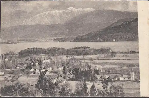 Krumpendorf a. Wöthersee, Panoramaansicht, gelaufen 1921