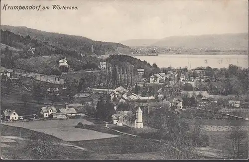 Krumpendorf a. Wöthersee, vue panoramique, couru 1911