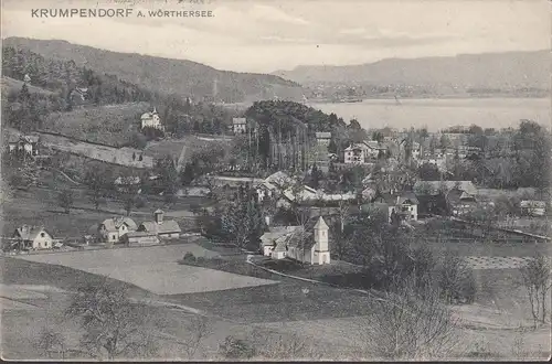 Krumpendorf a. Wöthersee, vue panoramique, couru 1907
