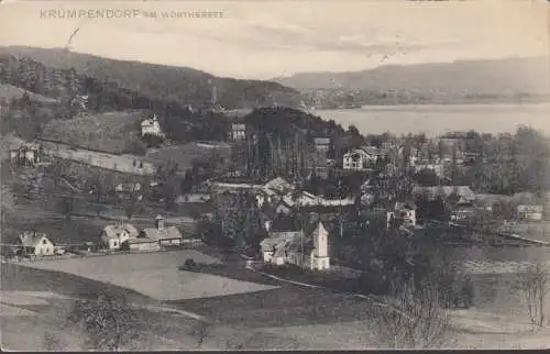 Krumpendorf a. Wöthersee, Panoramaansicht, gelaufen 1905