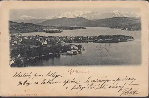 Pörtschach a. Wörthersee, vue panoramique, couru 1899