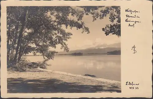 Klagenfurt a. Wörthersee, partie au bord du lac, couru en 1931