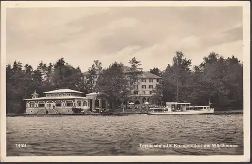 Krumpendorf, Terrassenhotel, gelaufen 1936