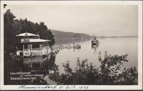 Krumpendorf, restauration maritime, vapeur, couru 1927