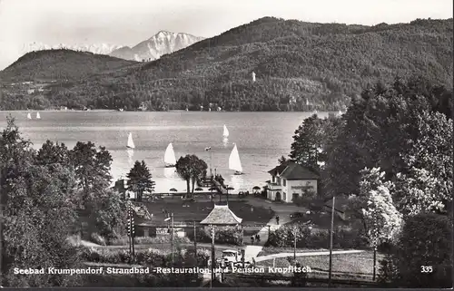 Krumpendorf, Restauration und Pension Kropfitsch, gebraucht 1958